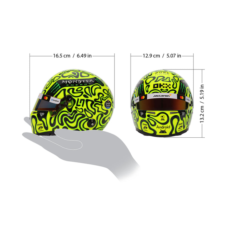 Casque Norris McLaren F1 2019 Bell à L'échelle 1/2, Neuf Et Signé, Pièce De Collection