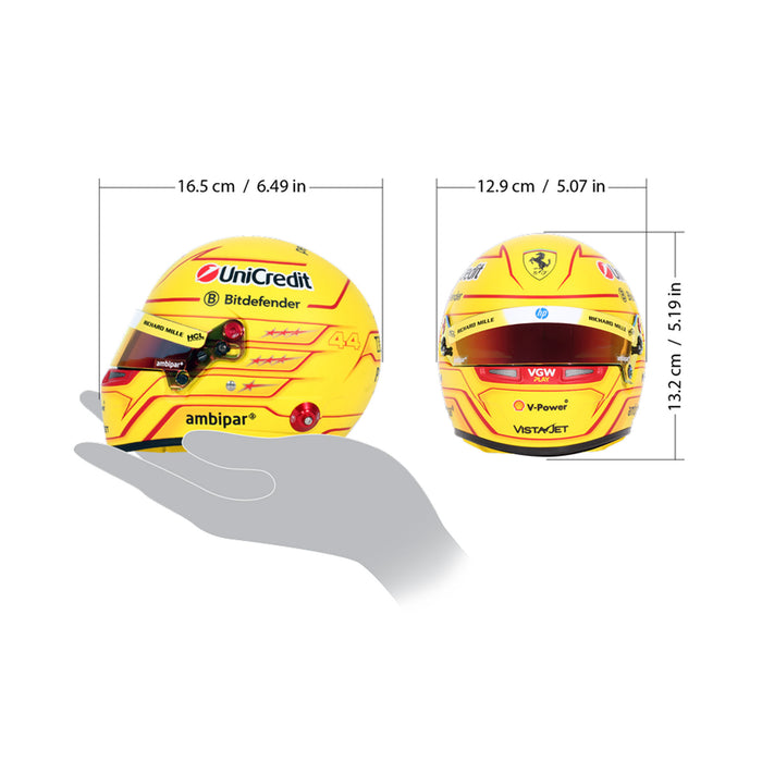 Bell 1:2 Scale F1 Mini Helmet Lewis Hamilton / Ferrari - 2025 F1 Season - FAST RACER