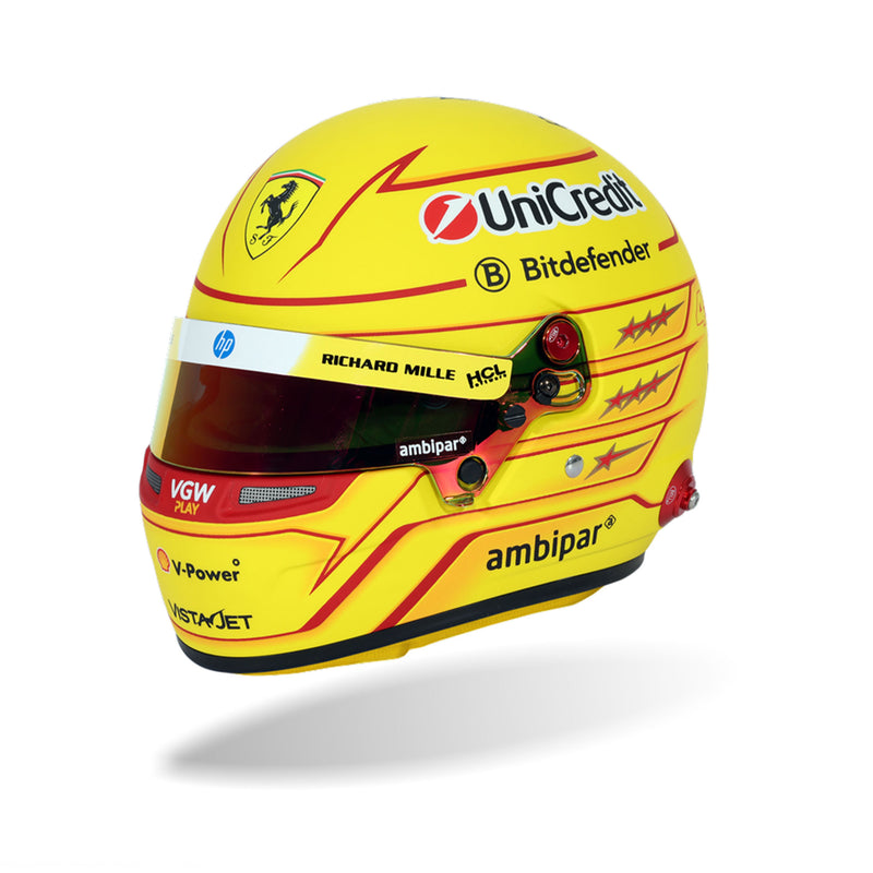 Bell 1:2 Scale F1 Mini Helmet Lewis Hamilton / Ferrari - 2025 F1 Season - FAST RACER