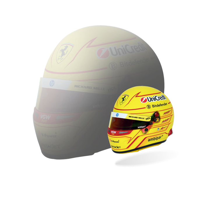 Bell 1:2 Scale F1 Mini Helmet Lewis Hamilton / Ferrari - 2025 F1 Season - FAST RACER
