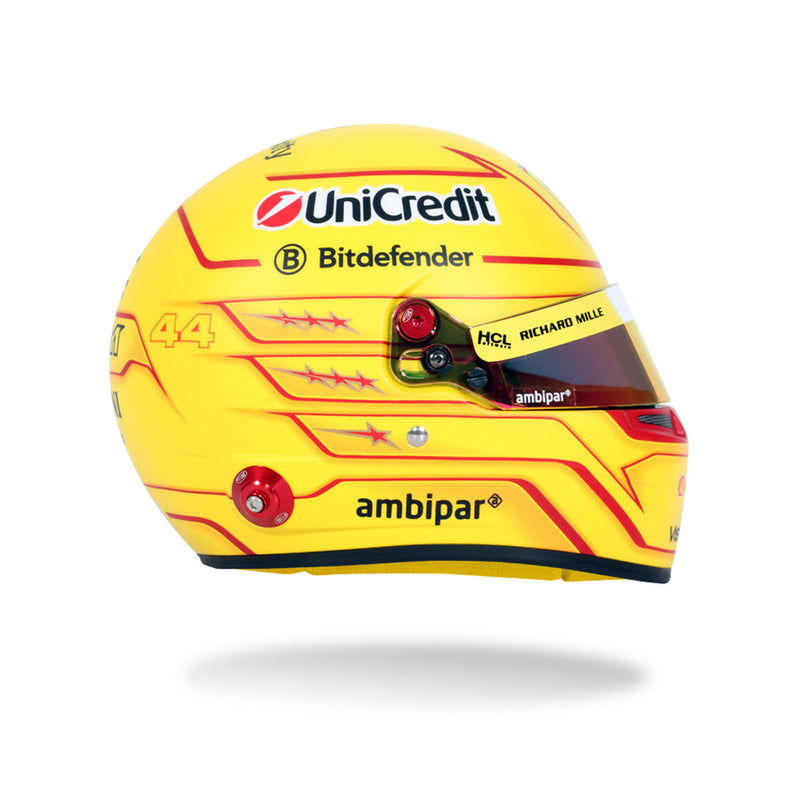 Bell 1:2 Scale F1 Mini Helmet Lewis Hamilton / Ferrari - 2025 F1 Season - FAST RACER