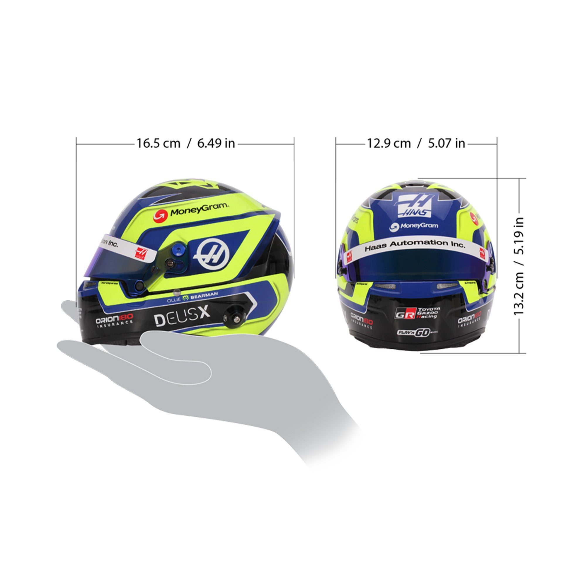 Buy Bell 1:2 Scale F1 Mini Helmet Oliver Bearman / Haas - 2025