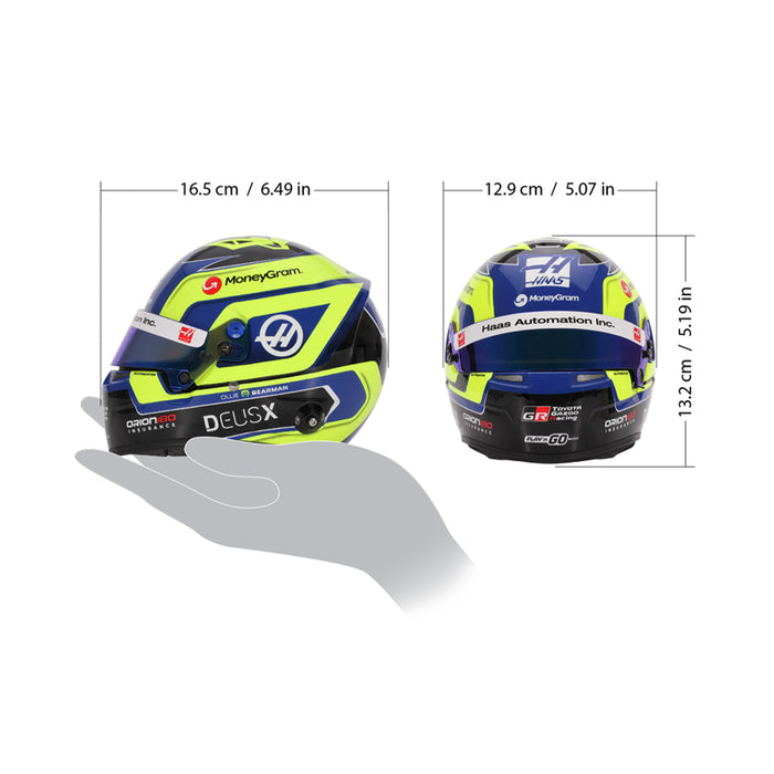 Bell 1:2 Scale F1 Mini Helmet Oliver Bearman / Haas - 2025 F1 Season - FAST RACER