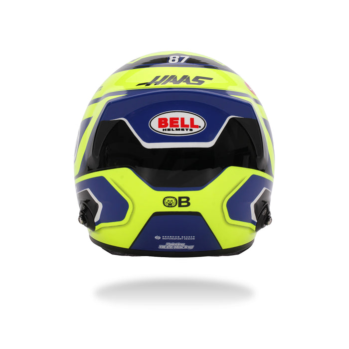 Bell 1:2 Scale F1 Mini Helmet Oliver Bearman / Haas - 2025 F1 Season - FAST RACER