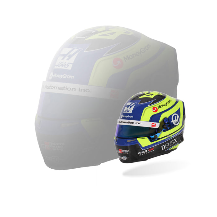 Bell 1:2 Scale F1 Mini Helmet Oliver Bearman / Haas - 2025 F1 Season - FAST RACER