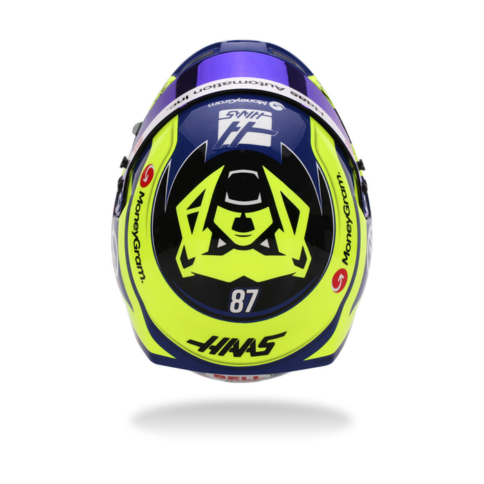 Bell 1:2 Scale F1 Mini Helmet Oliver Bearman / Haas - 2025 F1 Season - FAST RACER