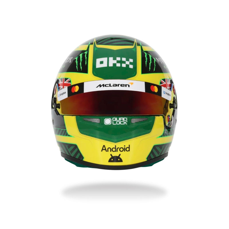 Front View of the Bell Oscar Piastri 1:2 Scale F1 Mini Helmet - 2026 F1 Australian GP at FAST RACER