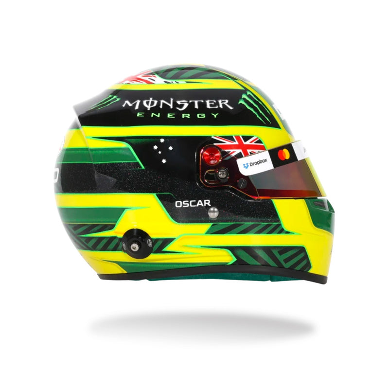 Right View of the Bell Oscar Piastri 1:2 Scale F1 Mini Helmet - 2026 F1 Australian GP at FAST RACER