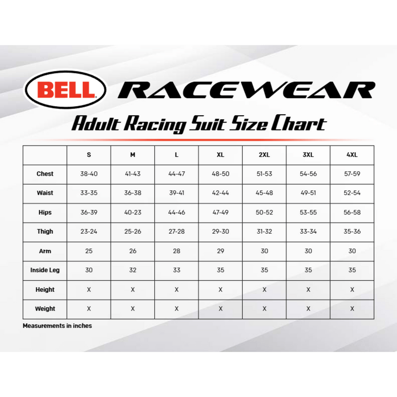 Bell SPORT - TX Adult Race Suit - SFI 3.2A/5 - FAST RACER