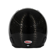 Rear view of the Bell RS7 - K ULTRA Kart Helmet - Snell K2025 / FIA8878 in Black Color at FAST RACER