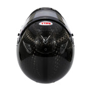 Top view of the Bell RS7 - K ULTRA Kart Helmet - Snell K2025 / FIA8878 in Black Color at FAST RACER