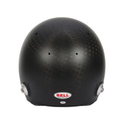 Rear view of the Bell RS7 LITE ULTRA Racing Helmet - Snell SA2025 / FIA8859 in Black color at FAST RACER