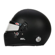 Full left View of Bell RS7 PRO Racing Helmet Snell SA2025 and FIA 8859-2024 Certified in Black color at FAST RACER