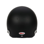 Rear View of Bell RS7 PRO Racing Helmet Snell SA2025 and FIA 8859-2024 Certified in Black color at FAST RACER