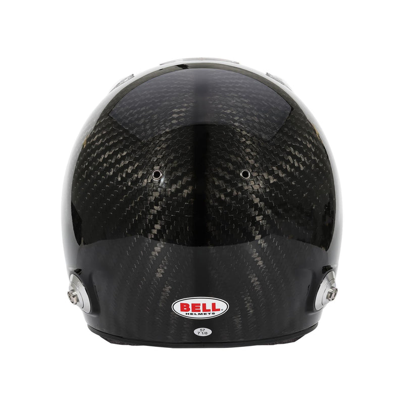 Rear view of the Bell RS7 ULTRA Racing Helmet - Snell SA2025 / FIA8859 in Black color at  FAST RACER