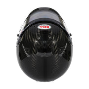 Top view of the Bell RS7 ULTRA Racing Helmet - Snell SA2025 / FIA8859 in Black color at  FAST RACER