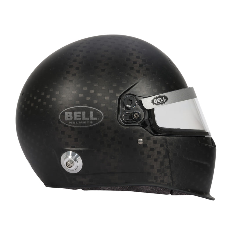 Full right view of the Bell RS7 X - LITE ULTRA Carbon Racing Helmet - Snell SA2025 in Black color at  FAST RACER