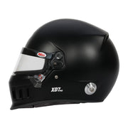 Full left view of the Bell XD7 PRO Dirt Track & Open Wheel Racing Helmet - Snell SA2025 in Black color at FAST RACER
