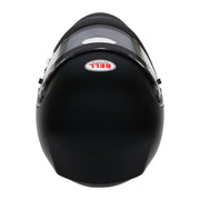 Top view of the Bell XD7 PRO Dirt Track & Open Wheel Racing Helmet - Snell SA2025 in Black color at FAST RACER