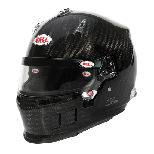 Main left view of the Bell XR7 ULTRA Carbon Racing Helmet - Snell SA2025 / FIA in Black color at FAST RACER