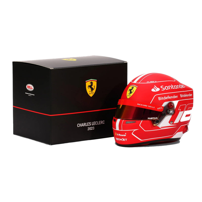 Bell 1:2 Scale Mini Helmet Charles Cleclerc 2023 Ferrari - FAST RACER