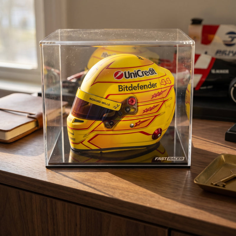 Lewis Hamilton 2026 Season F1 Mini Helmet & Display Case Bundle