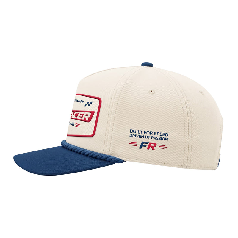 FAST RACER Racing Club Baseball Cap with Built for Speed Driven by Passion embroidered side detail