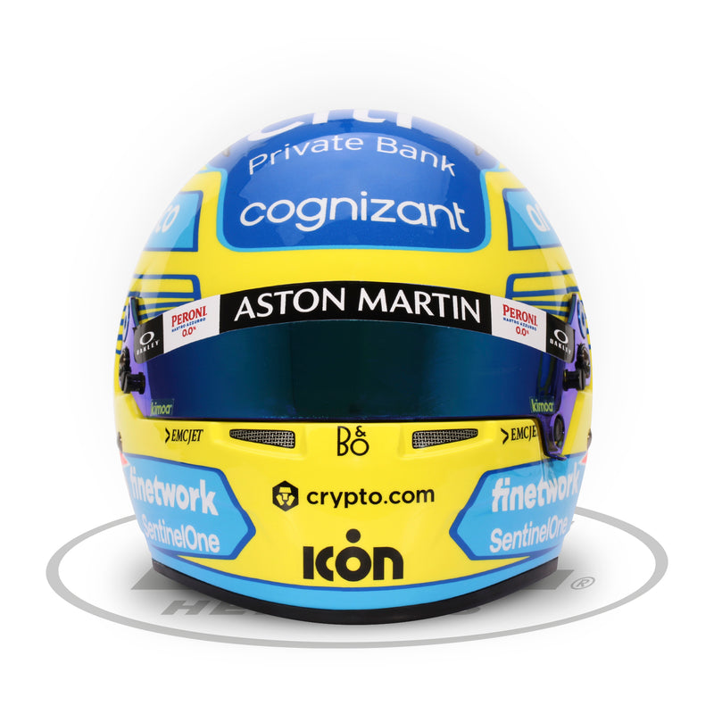 Bell 1:2 Scale Mini Helmet Fernando Alonso 2023 Aston Martin - FAST RACER