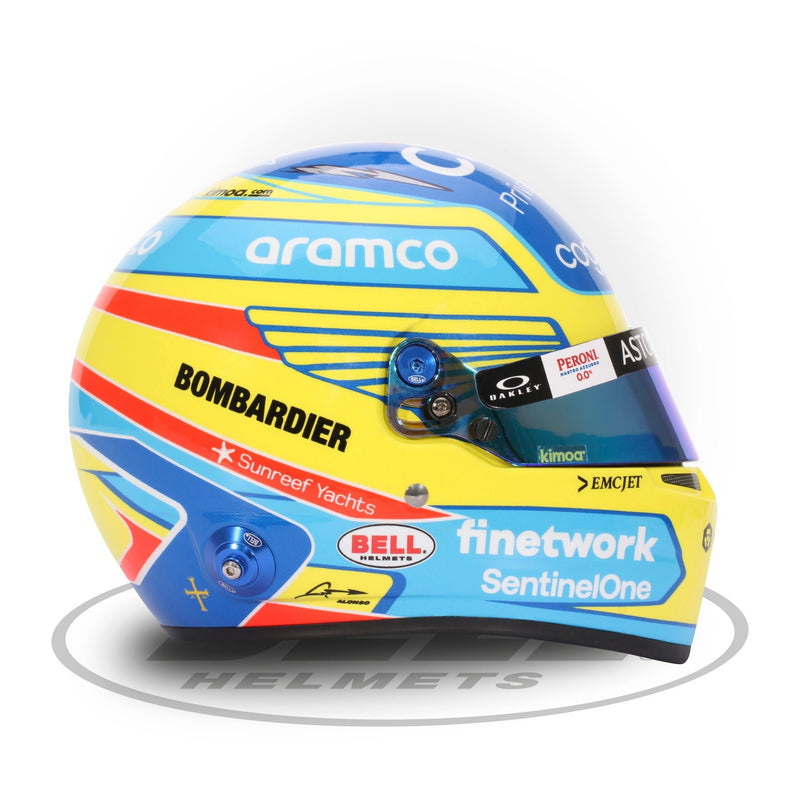 Bell 1:2 Scale Mini Helmet Fernando Alonso 2023 Aston Martin - FAST RACER