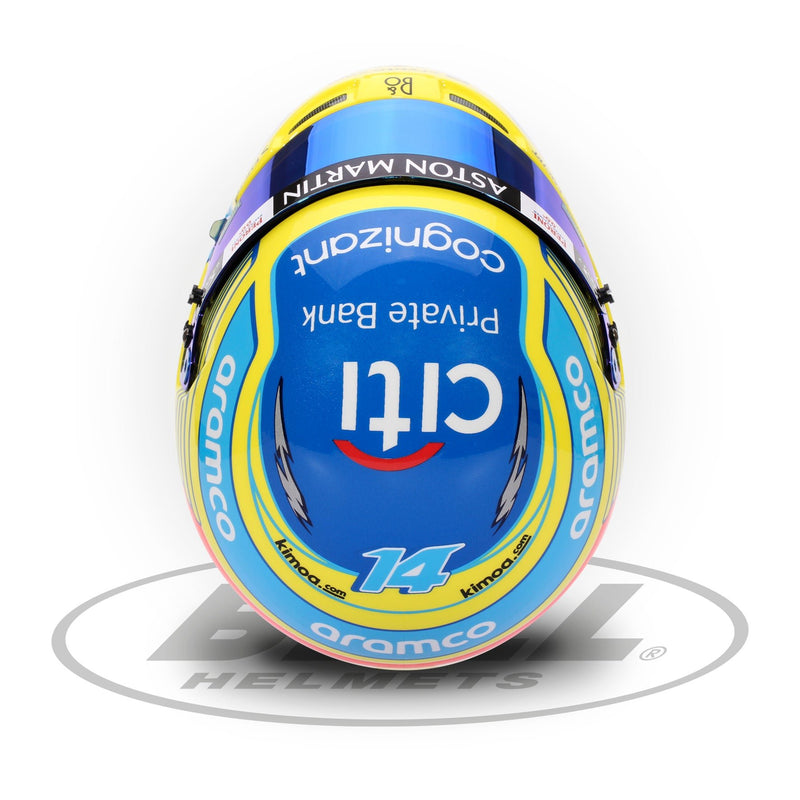 Bell 1:2 Scale Mini Helmet Fernando Alonso 2023 Aston Martin - FAST RACER