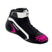 OMP FIRST Racing Shoes FIA - Black/Fuchsia - Extermal - Fast Racer