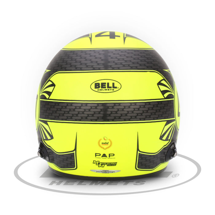 Bell 1:2 Scale F1 Mini Helmet Lando Norris 2023 Mclaren - Back - Fast Racer