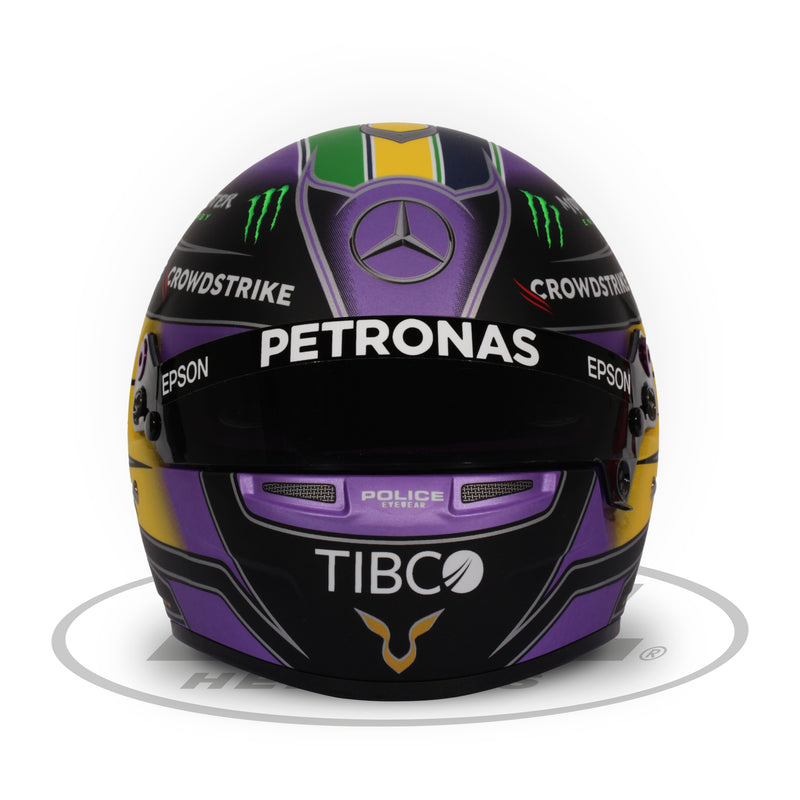 Bell 1:2 Scale Mini Helmet Lewis Hamilton Brazil GP 2021 - FAST RACER