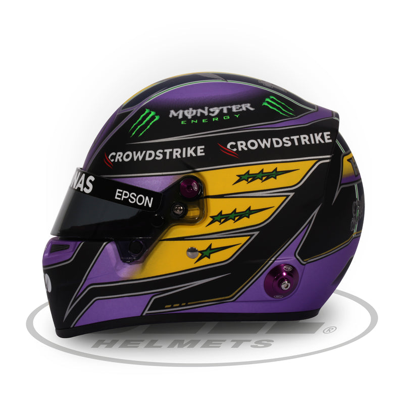 Bell 1:2 Scale Mini Helmet Lewis Hamilton Brazil GP 2021 - FAST RACER