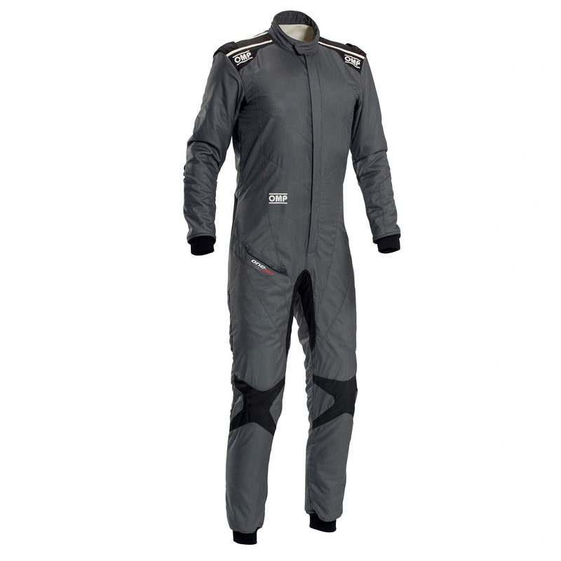 Side right view of the ONE EVO AIR SUIT FIA in Dark Gray/Black color at Fast Racer.