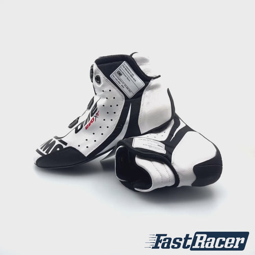 Buy OMP ONE EVO X R Rotor Racing Shoes - Race Boots - Pair - White / Black - IC/805E - Fast Racer