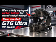Bell GT6 Ultra RD-4C/EC Racing Helmet with Dual Snell SA2025 & FIA 8859-2024 at FAST RACER