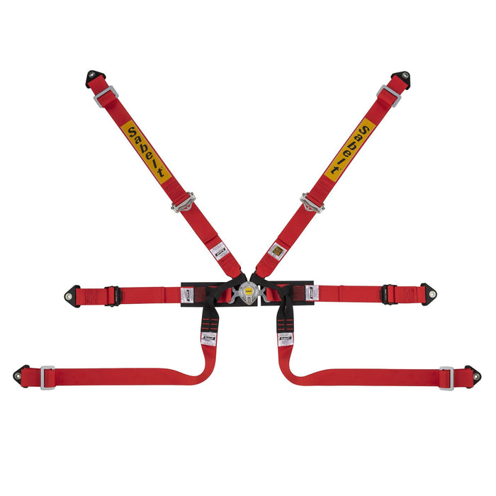Sabelt FIA8853-2016 Silver Formula 2" Pull Up Racing Harness - Red - Fast Racer