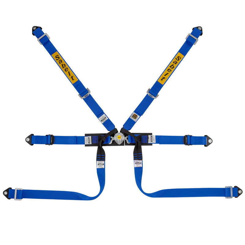 Sabelt FIA8853 - 2016 Steel Formula 2" Pull Up 6 - Point Racing Harness - FAST RACER