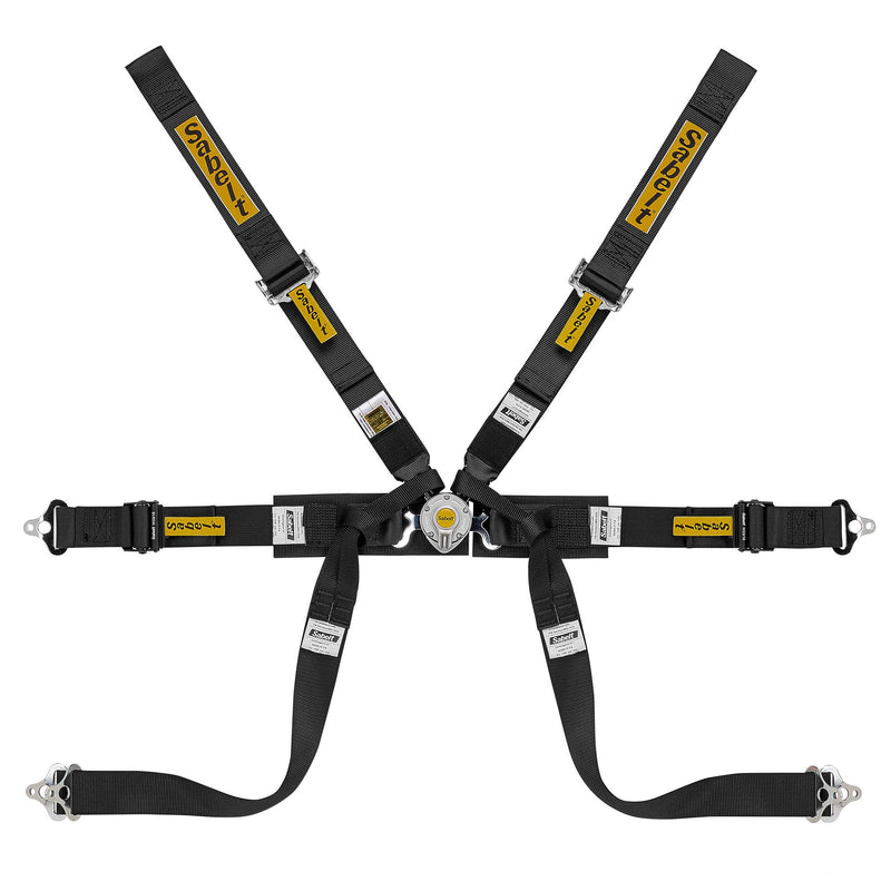 Sabelt FIA8853 - 2016 Steel Formula Mid 2" Pull Up, Sewn Loop Shoulder 6 - Point Racing Harness - FAST RACER