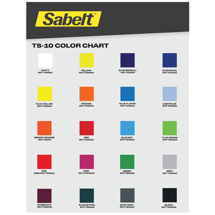 Salbet TS10 Racing Suit Color Chart Pallette - Fast Racer