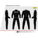 Sabelt TS10 Custom-Fitted Racing Suit - Printed, Single Base Color - Black - Fast Racer