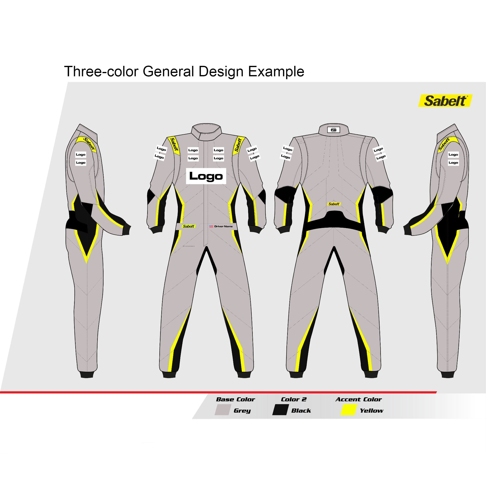 Sabelt TS-10 Printed Custom Racer Suit, Custom-fitted - Fast Racer ...