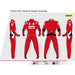 Sabelt TS10 Custom-Fitted Racing Suit - Printed, Three-color, General Design - Red - Fast Racer