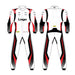 Sabelt TS-10 Sublimated Custom-fitted Racing Suit - White/Black/Red - Fast Racer