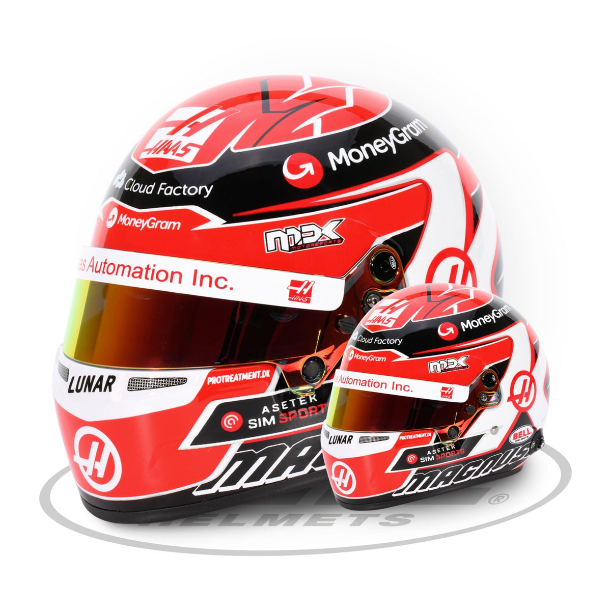 bell 1 2 scale helmets Bell 1:2 Scale Mini Helmet F1 Kevin Magnussen 2023