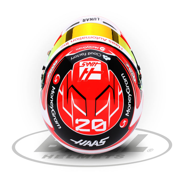 Bell 1:2 Scale Mini Helmet Kevin Magnussen 2023 - Hasas F1 Formula 1 Team - Top - Fast Racer
