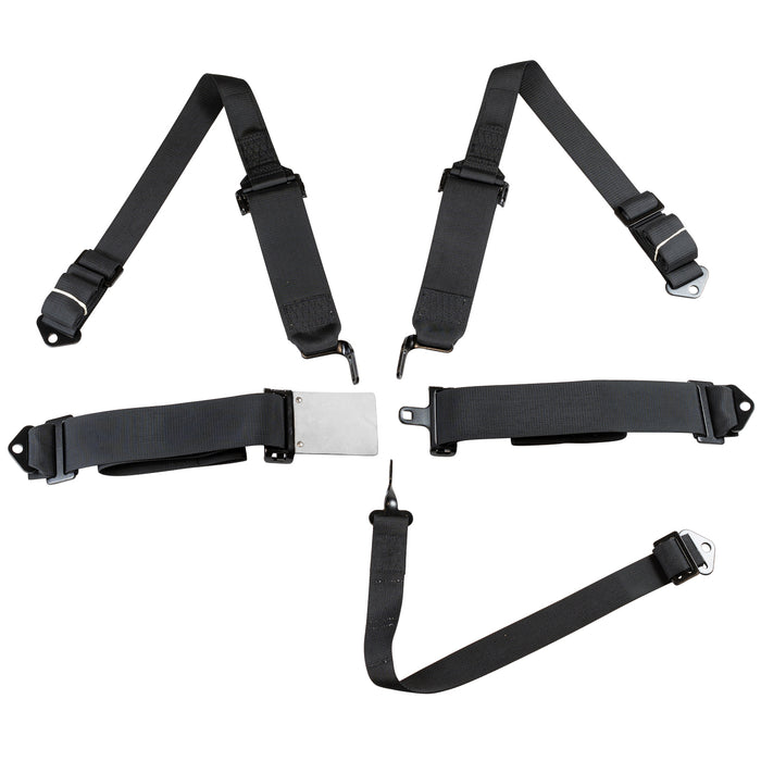 Zamp 5 Point Racing Harness 3"/2" Pull-Down/Pull-Out SFI 16.1 - Open Latch Lock System - Fast Racer