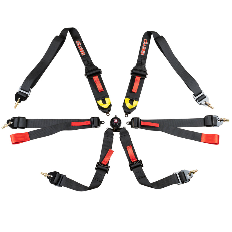 Zamp 6 Point Racing Harness 3"/2" Pull - Down/Pull - Out FIA 8853 - 2016 - FAST RACER