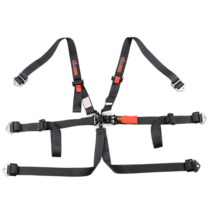 Zamp 6 Point Racing Harness 2" Pull-Up/Pull-In SFI 16.1 - Fast Racer